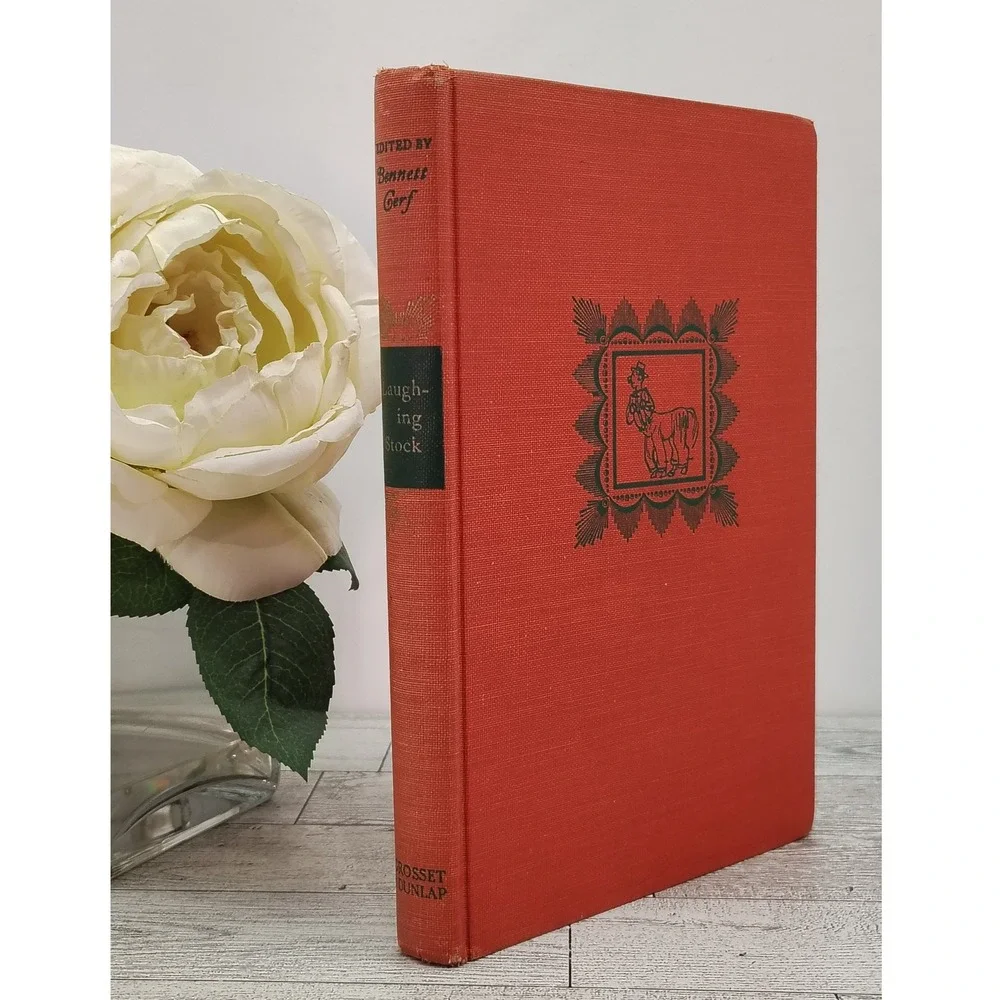 Laughing Stock 1945 Bennett Cerf HC‎ Vtg Humor Book Jokes Anecdotes Carl Rose
